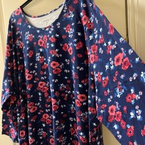 Lovely Dress Dark Blue DREAMS CO. Size 5X/6X Plus
